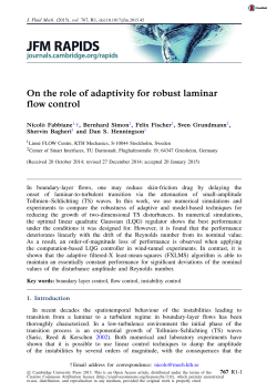 On the role of adaptivity for robust laminar flow control