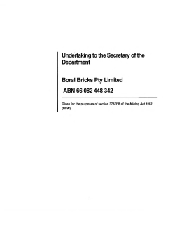 Boral Bricks enforceable undertaking 16 November 2016