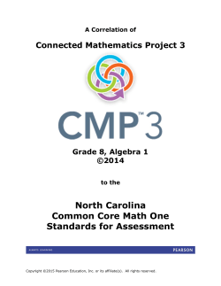 North Carolina Common Core Math One