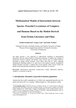 Mathematical Models of Interactions between Species: Peaceful Co