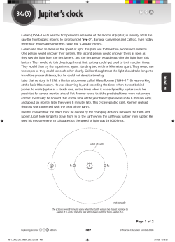 8Ka(5) Jupiter`s clock