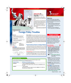 Foreign Policy Troubles