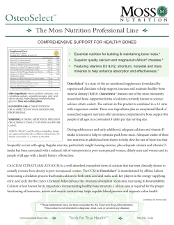 OsteoSelect - Moss Nutrition
