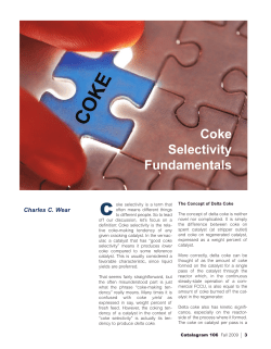 Coke Selectivity Fundamentals