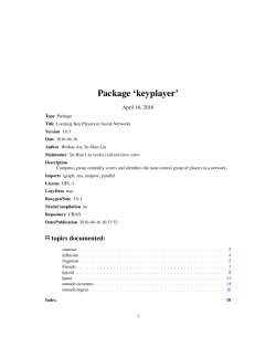 Package `keyplayer`