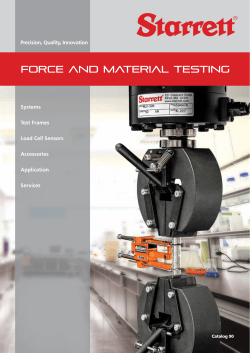 FORCE AND MATERIAL TESTING