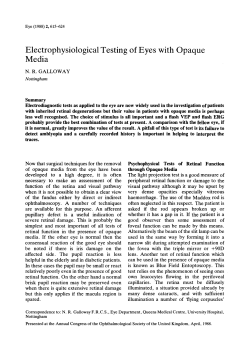 Electrophysiological Testing of Eyes with Opaque Media