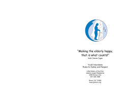 Volunteer Rule Booklet - Little Sisters of the Poor Bronx
