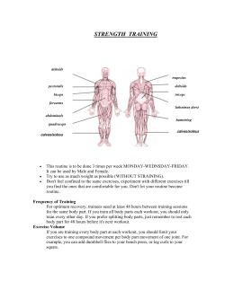 STRENGTH TRAINING