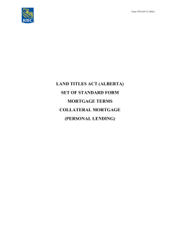 LAND TITLES ACT (ALBERTA) SET OF