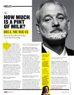 how much is a pint of milk? - Nick de Semlyen | Film Journalist