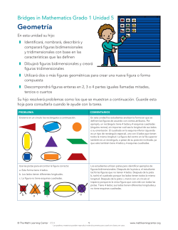 Bridges in Mathematics Grade 1 Family Overview: Unit 5 (Spanish)