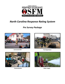 North Carolina Response Rating System