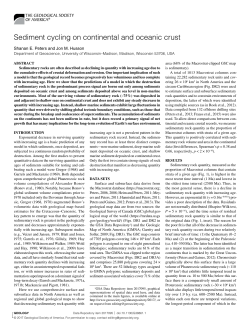 Sediment cycling on continental and oceanic crust