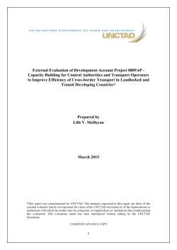 Capacity Building for Control Authorities and Transport