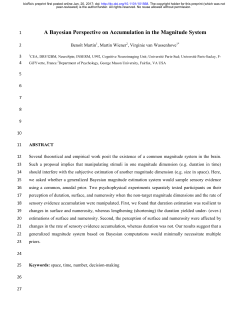 A Bayesian Perspective on Accumulation in the Magnitude