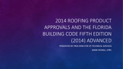 2014 roofing product approvals and the