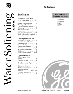 Use and Care Manual - Products