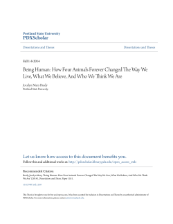 Being Human: How Four Animals Forever Changed