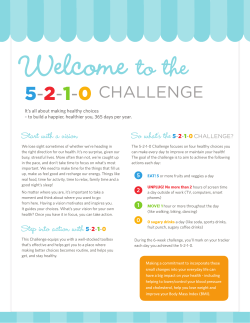 5-2-1-0 challenge