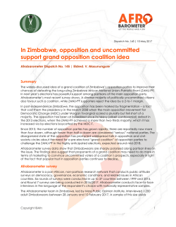 now - Afrobarometer