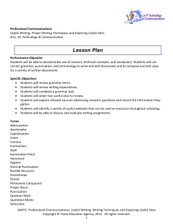 Useful Writing Websites Outline