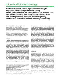 Biotransformation of the highmolecular weight polycyclic aromatic