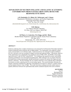 separation of neutron inelastic and elastic scattering