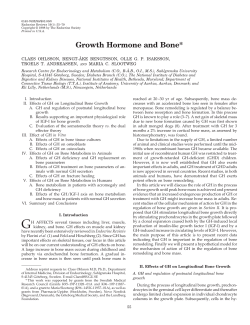 Growth Hormone and Bone