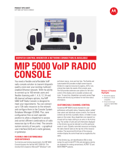 The MIP 5000 VoIP Radio Console