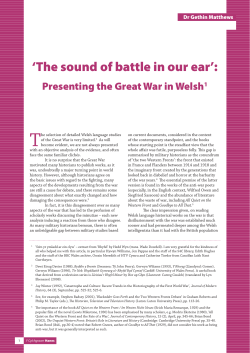 The sound of battle in our ear