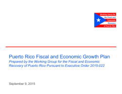 Puerto Rico Fiscal and Economic Growth Plan