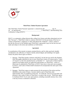 Third Party Agreement