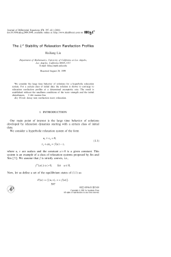 The L* Stability of Relaxation Rarefaction Profiles