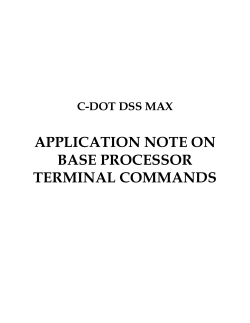Base Processor Terminal Commands - C