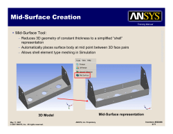 Mid-Surface Creation