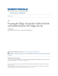 Satyajit Ray`s Pather Panchali and Prafulla Mohanti`s My Village, My