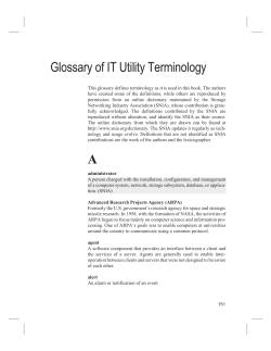 Glossary of IT Utility Terminology A