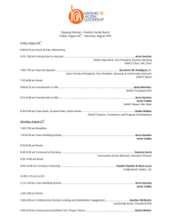 Opening Retreat &ndash; Franklin Family Ranch Friday, August 26th