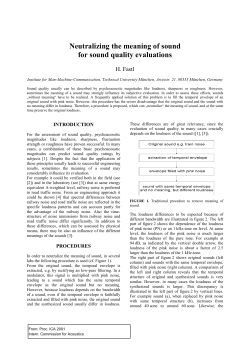 Neutralizing the meaning of sound for sound quality