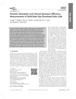 Parasitic Absorption and Internal Quantum Efficiency Measurements