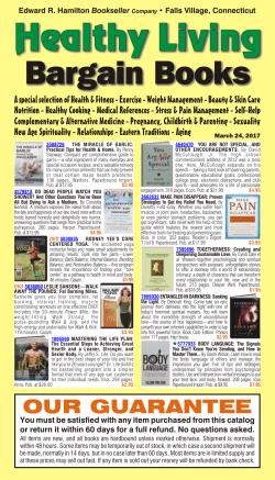 Current Catalog - Hamilton Books