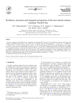 Synthesis, structure and magnetic properties of the new mixed