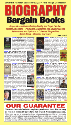 Current Catalog - Hamilton Books