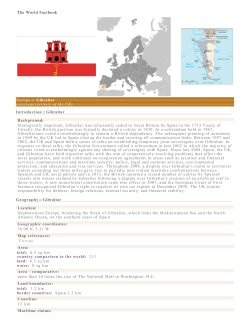 The World Factbook Europe :: Gibraltar (overseas territory of the UK