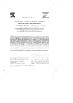 Enzyme-based biosensor for the direct detection of fluorine