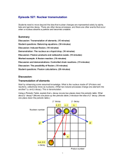 TAP527-0: Nuclear transmutation