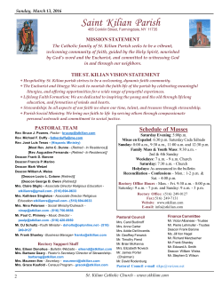 March 13, 2016 - Saint Kilian Roman Catholic Church