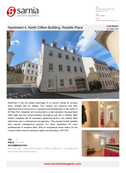 Apartment 4, North Clifton Building, Roselle Place