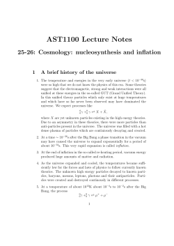 AST1100 Lecture Notes
